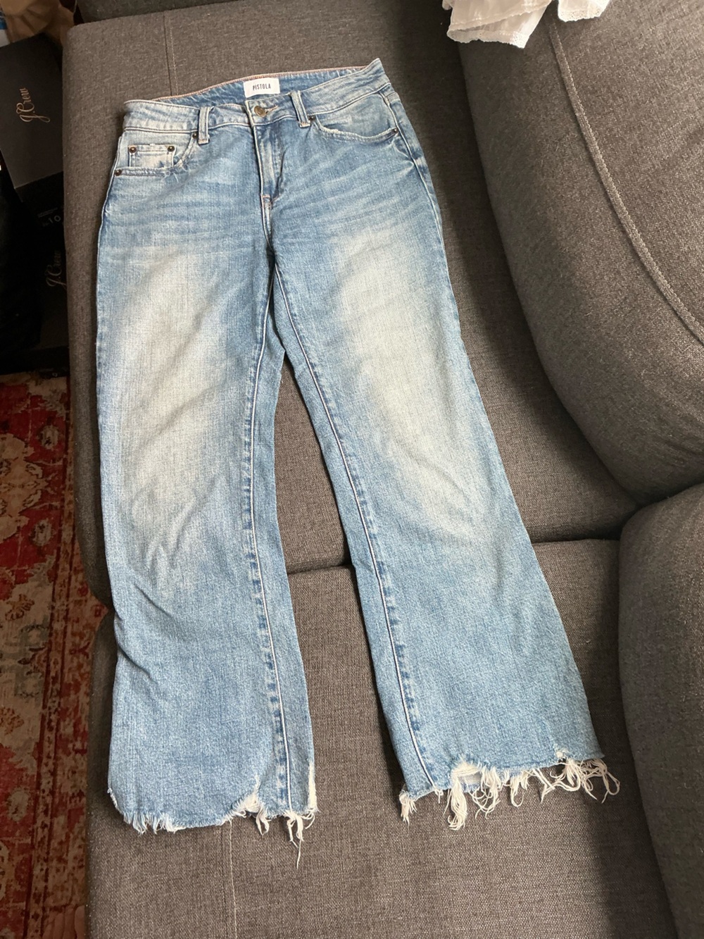 pistola Light Wash Straight-Leg  women’s Jeans classy preppy festival size 26